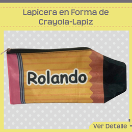 Lapicera en forma de crayola y lápiz $21.00