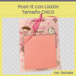 Post-it con listón. tamaño CHICO $17.00