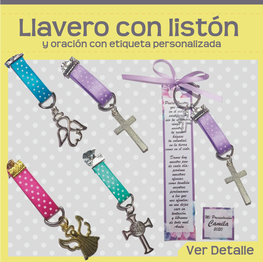 Llavero con liston $15.00