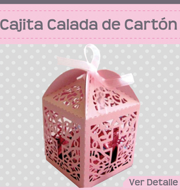 Cajita de cartón calada 50pzasx$180